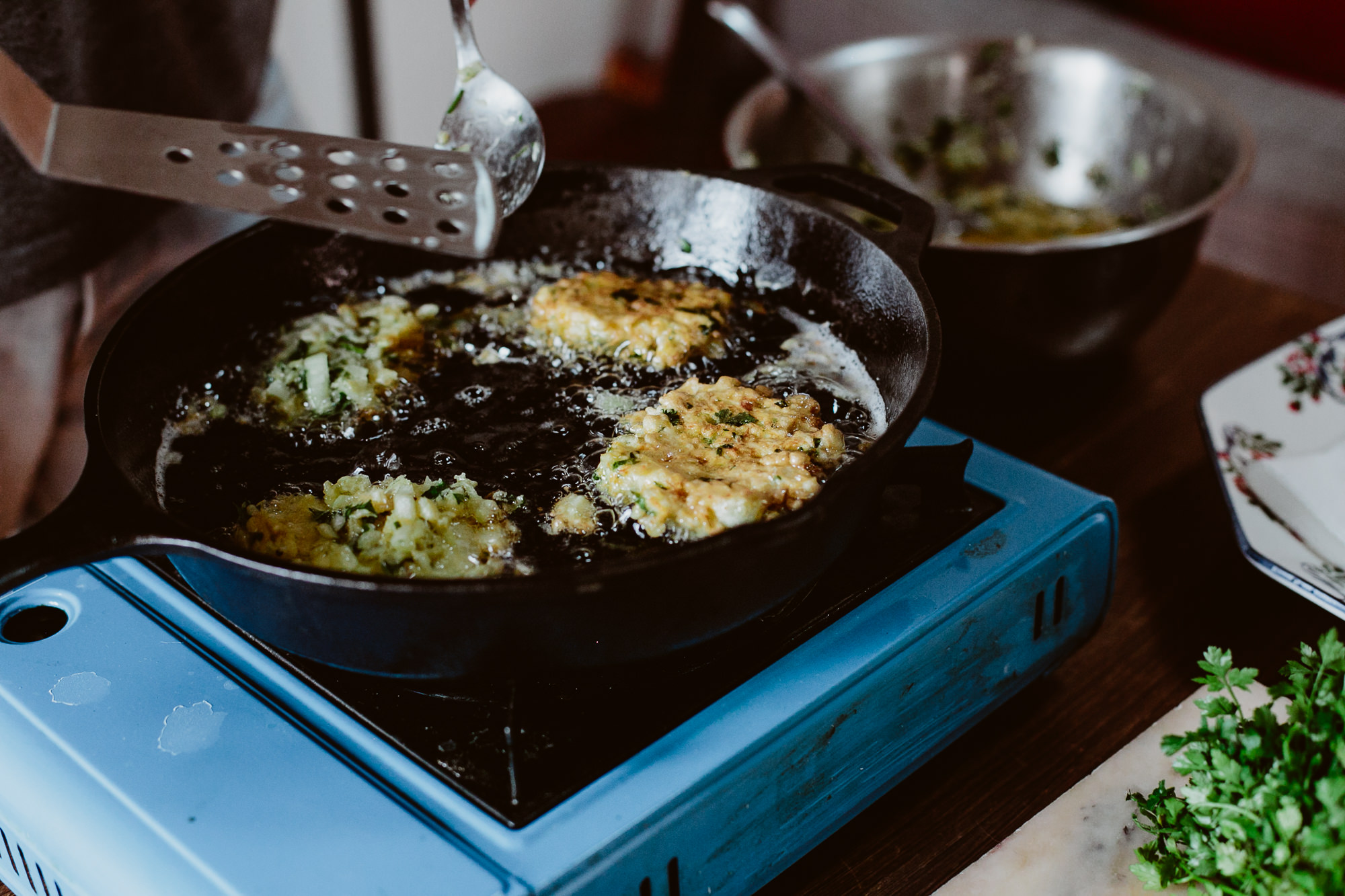 Pataniscas de Bacalhau óleo fritar