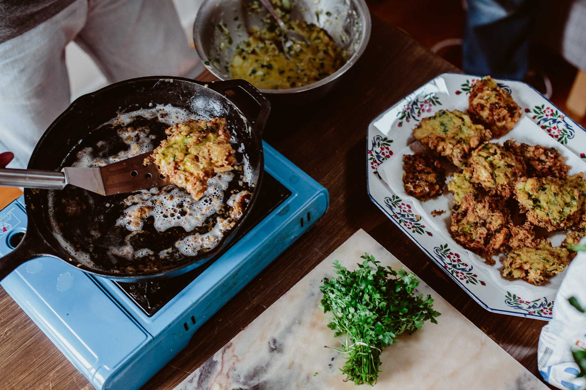 Pataniscas de Bacalhau fritar