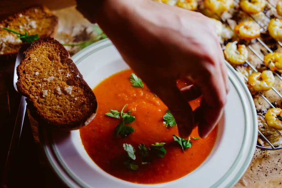 sopa de tomate